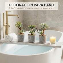 Artificial Potted Plants - Dark Grey - View 8