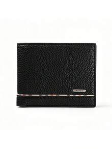 Men's Litchi Grain PU Leather Bifold Short Wallet With Card Slots, Business Style - Multicolor - View 13