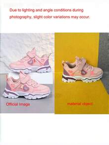 Girls' Sports Shoes Autumn/Winter Fashion Casual Shoes Children's Soft Sole Outdoor Running Shoes - Baby Pink - View 5