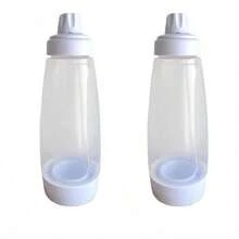 1/2PCS Graduated Batter Squeeze Bottle, Reusable, Baking Pancake & Waffle Dispenser, Home Breakfast Batter Mixing Cup, All-In-One Mixing Without Whisk, Controllable Portion Squeeze Dispensing, Transparent Bottle With Multi-Unit Scale Display, Leak-Proof Sealed Lid, Easy To Disassemble And Clean, Suitable For Donuts, Crepes, Sauce Squeezing, Multi-Functional Kitchen Tool, Practical Accessory For Homemade Breakfast Baking - Multicolor - View 8