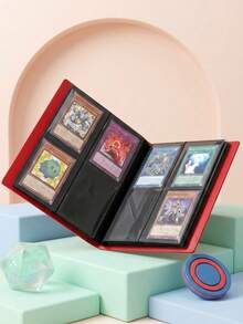 POKOJA LAND 4-Pocket 160-Card Capacity Card Collecting Album, Flip-Style Card Collection Binder, Suitable For PTCG/YGO/Photo/Game Cards Collection, Ideal Gift - Multicolor - View 1