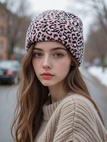 5 Colors Knitted Hat With Ear Flaps, Winter Pom Pom Hat, Wide Brim Aviator Hat, Fleece Lined Warm Ear Protection Hat, Unisex Outdoor Cold Weather Hat, Suitable For Daily Wear In Autumn And Winter - Multicolor - View 5