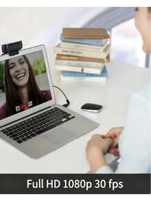 Logitech C920E HD Webcam, High-Definition Computer Camera For Live Streaming And Online Classes, Auto-Focus With Beauty Mode, Built-In Microphone For Video Conferencing And Remote Work, Compatible With Win/Mac - View 5