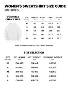 Women's Fleece Lined Pure Cotton Pullover Sweatshirt, Long Sleeve Round Neck Drop Shoulder Ribbed Knit Top, Suitable For Autumn Casual Wear, Warm And Soft - White - View 9