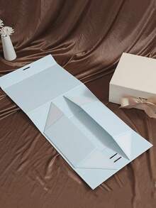 1pc Foldable Paper Gift Box, Flat Shipping Empty Gift Box, Multi-Purpose Storage Box, Suitable For Underwear, Wedding Favors, Birthday, Holiday Party, Christmas Gifts, Saudi National Day Packaging - Multiple Styles - View 2