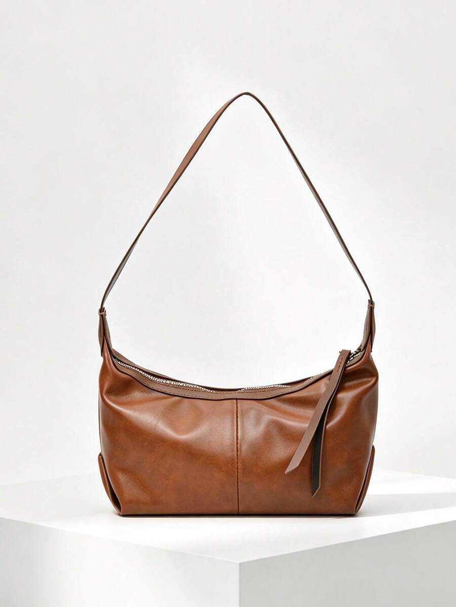 Premium Texture Fashion Versatile Portable New Design Minimalist Retro Shoulder Underarm Bag High Aesthetic Handheld Baguette Bag Daily Matching Business Commute Women's Bag - Multicolor - View 1