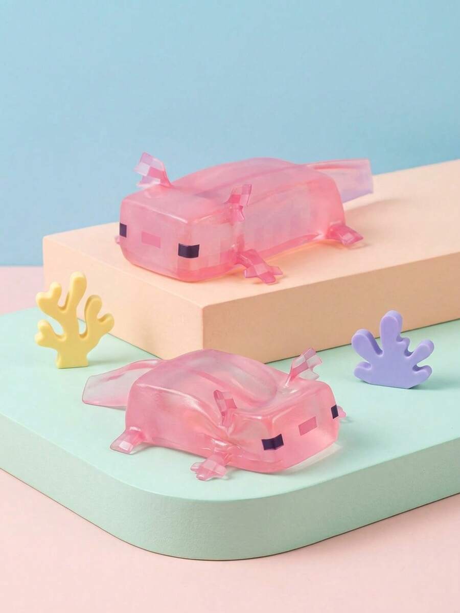 POKOJA LAND 1 Pc Axolotl Animal Moldable Squishy Toy Internet Celebrity Maltose Stress Relief Magic Tool - Multicolor - View 1