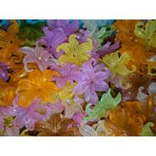 15 pcs Manik Bunga Iris Besar 26 mm, Kerajinan Bunga DIY, Hadiah Kreatif Unik - MultiWarna - View 2
