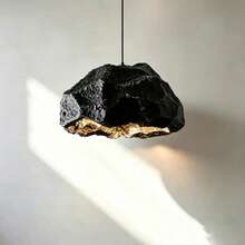 1pc Nordic Style Restaurant Bar Pendant Light Shade Accessory, Creative Faux Stone Japanese Wabi-Sabi Style Decorative Lampshade For Homestay, Clothing Store, Tea Room (Lampshade Only, Accessories Not Included) - Size - View 3
