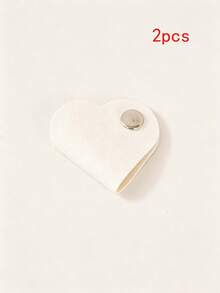 Heart-Shaped Faux Leather Cable Organizer, Multi-Color Earphone And Cable Storage Box, Battery-Free Cable Management Clip, Unisex Cable Organizer Set - New Arrival - View 24