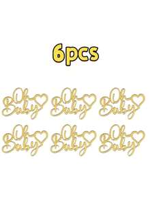 6 pcs Topper Cupcake Akrilik Mini Happy Birthday untuk Dekorasi Dessert dan Perlengkapan Pesta - View 13