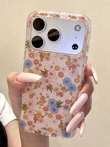 Dopamine Full Screen Colorful Floral Flower Pattern Design Phone Case Compatible With IPhone 18 Pro Max 18 Pro 17 Pro Max 16 Pro Max 15 Pro Max 14 Pro Max 13 Pro Max 12 Pro Max 14 Plus 17 Air 11 Autumn Soft Back Cover ﻿ - Flowers - View 2
