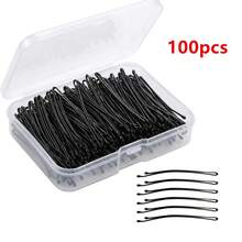 Curved Bobby Pins Flat Bobby Pin Firm Grip Long Bobby Pins For Thick Hair Ball Tip Durable Hair Pins With Clear Storage Box For Salon Daily & Party Hairstyle Styling - Multicolor - View 14