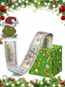 Hasbro 1Set Grinchs Birthday Cash Gift Box, Fun Lottery Box, Creative Birthday And Christmas Party Gifts For Men And Women - One Size - View 1