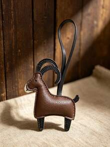 JRESSIAL Cute Versatile Casual Fashion Handmade PU Leather Sheep Keychain, Cute Animal Bag Charm, DIY Keychain, DIY Bag Pendant, Birthday & Anniversary Exclusive Gift - Multicolor - View 10