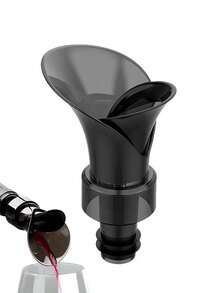 2-In-1 Vacuum Pump Wine Preserver, Preserves Freshness And Aroma, Petal-Shaped Leak-Proof Reusable Wine Stopper, Easy-Pour Airtight Decanter And Quick Infuser, Suitable For Standard Wine Bottles - Multicolor - View 2