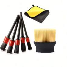 15/9/6pcs Car Wash Kit, Car Detailing Brush, Microfiber Cloths, Polishing Sponges - Automotive Cleaning Tool Set,Car Accessories - A - View 4