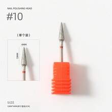 1PC Professional Diamond Milling Cutter Nail Drill Bits Set For Manicure Accessory Pedicure Eletric Machine Nail Bit Burr Tool - Silver - View 10