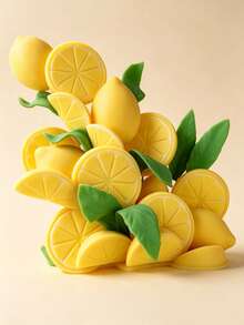 Lemon Silicone Mold Non-Stick, Chocolate Candy Fondant Baking Tray For Cake Decorating, Polymer Clay Craft Mold For Cookies Pastry Sugar Art & DIY Handmade Projects, Reusable Kitchen Baking Supplies - Beige - View 7
