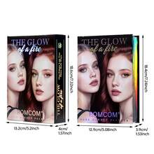 ROMCOM 5‑Pages Integrated Cosmetic Book Palette Set,Varied Matte And Shimmer Shades For Eyes,Cheeks And Lips,Even Color Rendering,Easy To Apply,No Caking,Travel‑Friendly Large Makeup Kit For Beginners And Makeup Lovers For Multiple Occasion Styling - Set - View 3