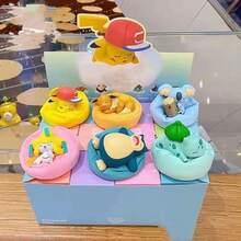 Hasbro Pokémon Sleep Figurine Set, 6 Cute Sleeping Anime Character Figures With Fabric Soft Cushion Base, Collectible Desktop Decor, Anime Fan Gift (Random Style) - Multi-color - View 5