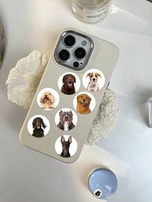 500pcs/Roll Cute Dog Expression Stickers, Multiple Pattern Designs, For Pet Lovers, Suitable For Gifts, Phone Cases, Refrigerators, Cups, Notebooks, Skateboards And Other DIY Decorations, PVC Waterproof Self-Adhesive - Multicolor - View 3
