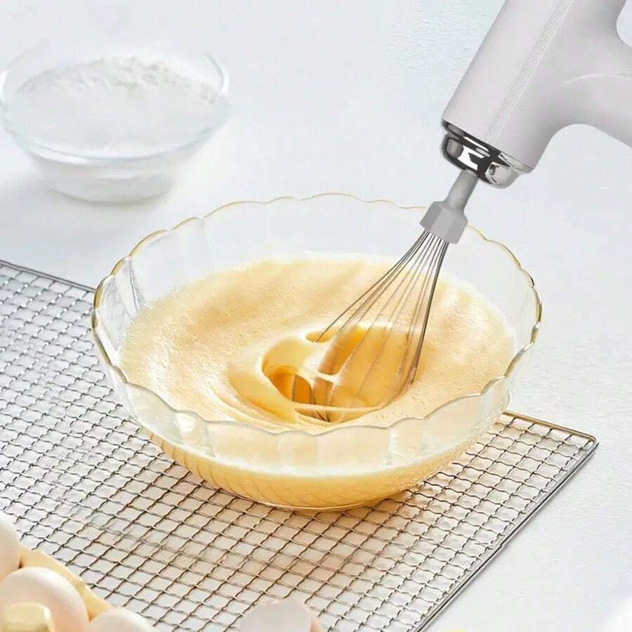 Handheld Electric Egg Beater & Mixer, USB Rechargeable, Wireless, Portable, Lightweight, Easy To Use, Handheld Mixer For Cake, Cookie, Pancake Baking, Suitable For Home Bakers And Professionals