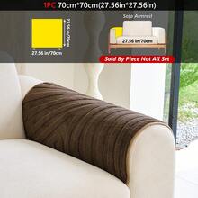 1PC Cream-Style Plush Velvet Jacquard Sofa Cushion Cover – Non-Slip, Pet-Friendly, All-Season, Machine Washable Suitable For 1-4-Seater Sofas. Decorative Protective Slipcover / Throw Cover – Dustproof, Durable, And Resistant To Pet Scratching. - Multicolor - View 29