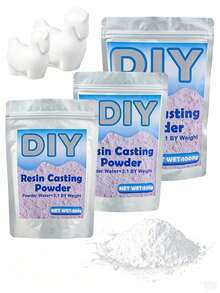300g/500g/1000g High Density Resin Plaster Powder, Suitable For DIY Sculpture Molds, Vase Making, Casting Production Materials, Bucket Packed Plaster Powder - Plaster Powder - View 8