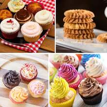24/48pcs Piping Tips Bag + 2pcs White Coupler Stainless Steel Piping Tips Set Baking Cake Cookie Puff Pastry Piping Tools Multi-Pattern Cream Squeeze Tips Converter Combination DIY Cake Decoration Tools Multi-Pattern Piping Tips Accessories Kitchen Dessert Making Tools - View 12