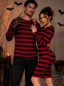 Women Mini Dresses - Red - View 3
