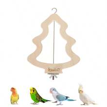 ITANDME Bird Perch Platform, Multifunctional Bird Perch With Fruit Fork, Parrot Perch Suitable For Budgerigars, Lovebirds, And Sun Conures - View 2