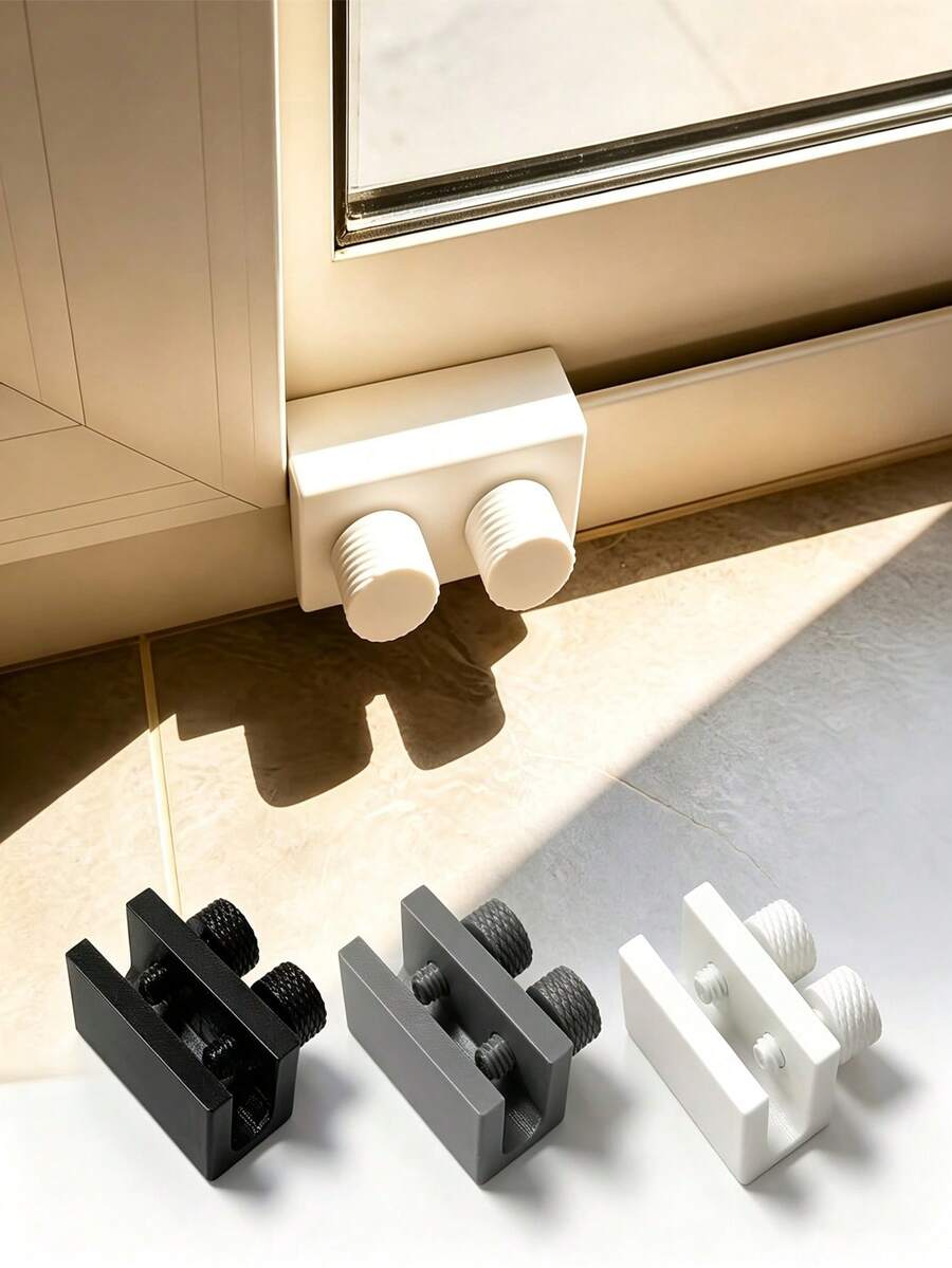 Window Screen Fixer, Window Limit Lock, Suitable For Sliding Doors And Windows, Window Fixing Hardware, Used For Fixing Screens And Windows, Sturdy And Durable, 3-Color Set - Multiple Styles - View 1