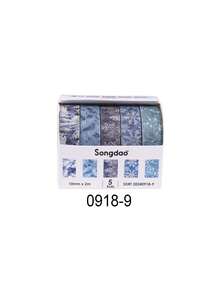 5 Roll Spring Warm Sun Theme Warm-Toned Washi Tape, Beautiful Animal And Plant Floral Patterns, For Stationery, Scrapbooking, And Card Decoration - Multicolor - View 29