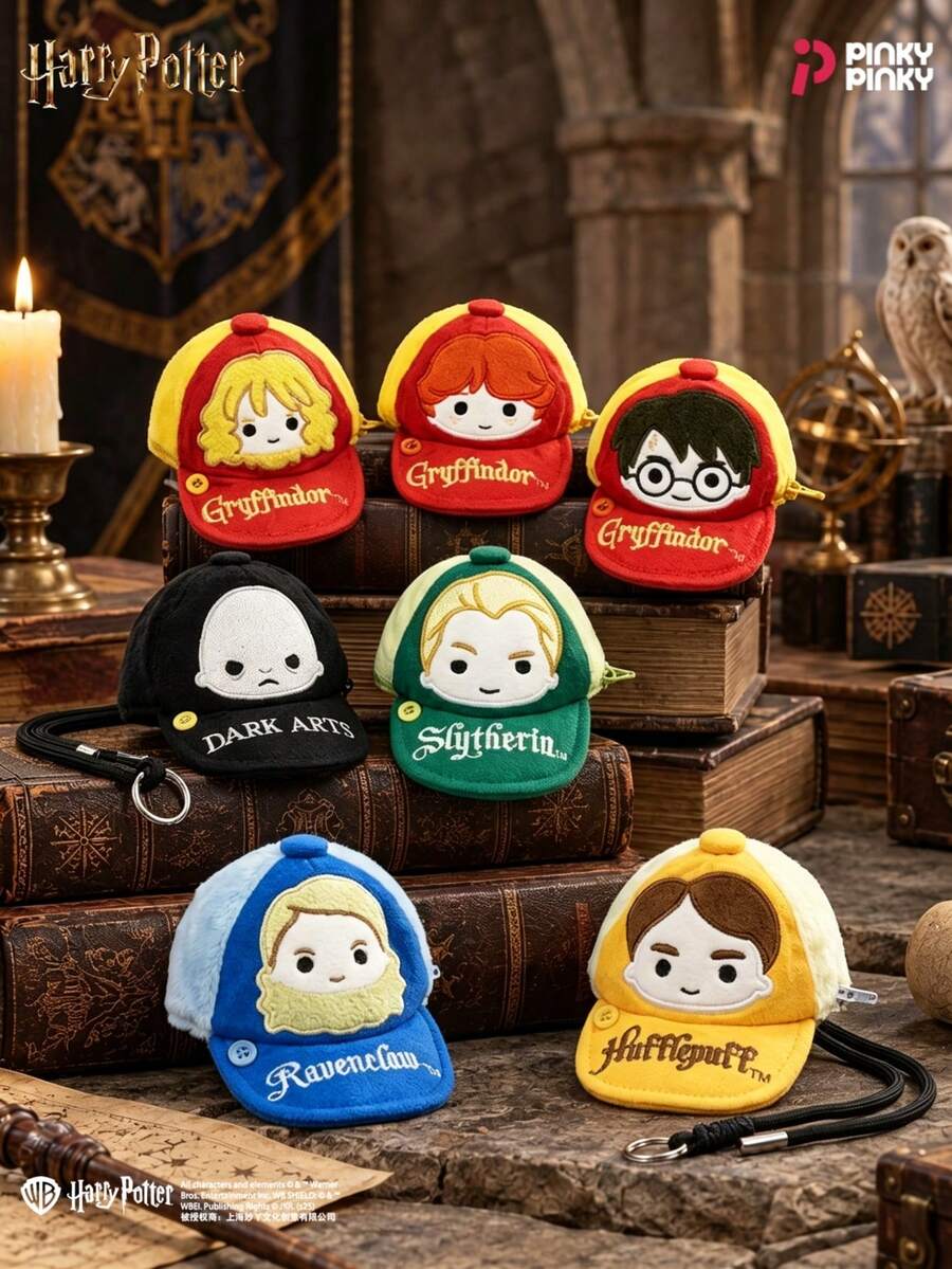 Harry Potter Bag Charm Keychain Baseball Cap Coin Purse Random 1pc Cartoon Mini Earphone Case Collectible Halloween Birthday Gift For Female Fans - Multicolor - View 1