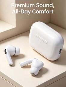 Wireless Earbuds, Bluetooth Earphones, Active Noise Cancellation, Adaptive Audio, Transparency Mode, Customizable Spatial Audio, USB-C Charging Case (Includes AppleCare+), 5.3 Chip, High-Definition Music - White - White - View 3