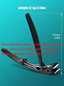 1pc Heavy Duty Stainless Steel Long Handle Toenail Clipper, Large Opening Non-Slip Precise Nail Clipper, Suitable For Thick Nails, Ingrown Nails, Suitable For Elderly, Men And Women, Portable Professional Manicure Tool - Multicolor - View 8
