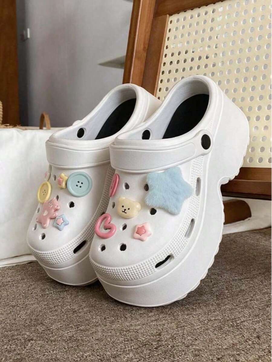 2026 New Fashion Versatile EVA Chunky Platform Sandals, Comfortable Slip-On Beach Shoes For Women