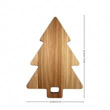 1pc Wooden Acacia Cutting Board, Double-Sided Bread And Cheese Board, Functional Kitchen Accessory Suitable For Fruit, Meat And Bread Cutting, Can Be Used As Prep Station, Exquisite Holiday Gift For Chefs On Halloween, Birthday, Party, Christmas, Valentine's Day, Easter, Wedding And Other Occasions - Khaki - View 10