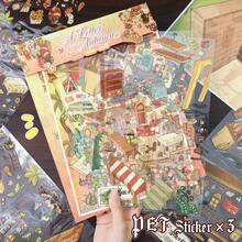 New, Upgraded Craftsmanship, 3D Visual Effect Scene Stickers, Immersive Handmade Collage, Adult Handmade Stickers, Miniature Landscape Stickers, Characters/Animals/Plants/Houses, Unlock Creative Moments, Playable And Collectible 3D Landscape Treasures! - Multicolor - View 5