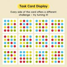 Kids Traffic Logic Slide Puzzle Toy, 96 Challenges 4Color Matching Brain Game, Portable Travel Educational Logical Thinking Training Board Game For 3+ - Multicolor - View 7
