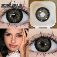Eyeshare 彩色隱形眼鏡 1 對黑色鏡片,適合日常配戴與約會 - 黑色 - 查看 8