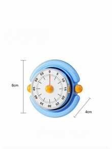1pc Magnetic Kitchen Timer, Mechanical Timer, Time Reminder, Visual Time Management Alarm, Suitable For Baking And Kitchen Use (Non-Electric) - Multicolor - View 18