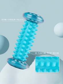 1/2 Large Grain Foot Massage Roller + Textured Massage Ball, Portable Foot Roller For Deep Tissue Muscle Massage, Arch And Heel Foot Trigger Point Reflexology Tool - Multicolor - View 4