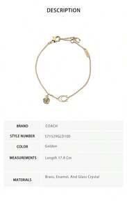 Coach Women's Bracelet 571529GLD100 - Gold 571529GLD100 - View 7