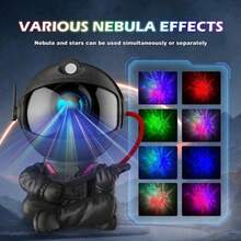 Star Projector Lamp With Galaxy Astronaut Spaceman Space Projection, Nebula Sky Light For Bedroom Decoration And Kids Gift - Multicolor - View 14