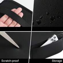 Universal PU Leather Car Armrest Cover With Side Storage Pocket, Multi-Function Car Interior Mat, Car Armrest Box Organizer Bag, Vehicle Storage Solution, Modern Car Accessory, Practical Design, Car Decoration, All Season Use - Multi-color Diamond Pattern - View 7