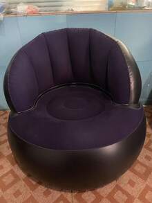 Camping Essential Minimalist Inflatable Chair Quick‑Inflation Valve Portable Inflatable Sofa Comfort Armchair For Campers Lawn Festival Leisure Backyard Outdoor Furniture Accessory - Multiple Styles - View 12