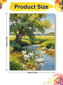 DIY Digital Oil Painting By Number, Rural Scenery, Art Handicrafts Set For Bedroom Decor And Art Wall Decoration, Best Gift For Family And Friends, Holiday Gift - Sets - View 11