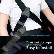 1PC Black Car Seat Belt Adjuster, Anti-Choke Shoulder Limiter Fixator, Relieves Seat Belt Pressure, Multi-Vehicle Compatible Interior Safety Protection Accessory - Car Seat Belt Adjuster - View 10
